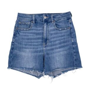 American Eagle Curvy Hi-Rise Shortie Size 6 Cutoff Jean Short Next Level Stretch